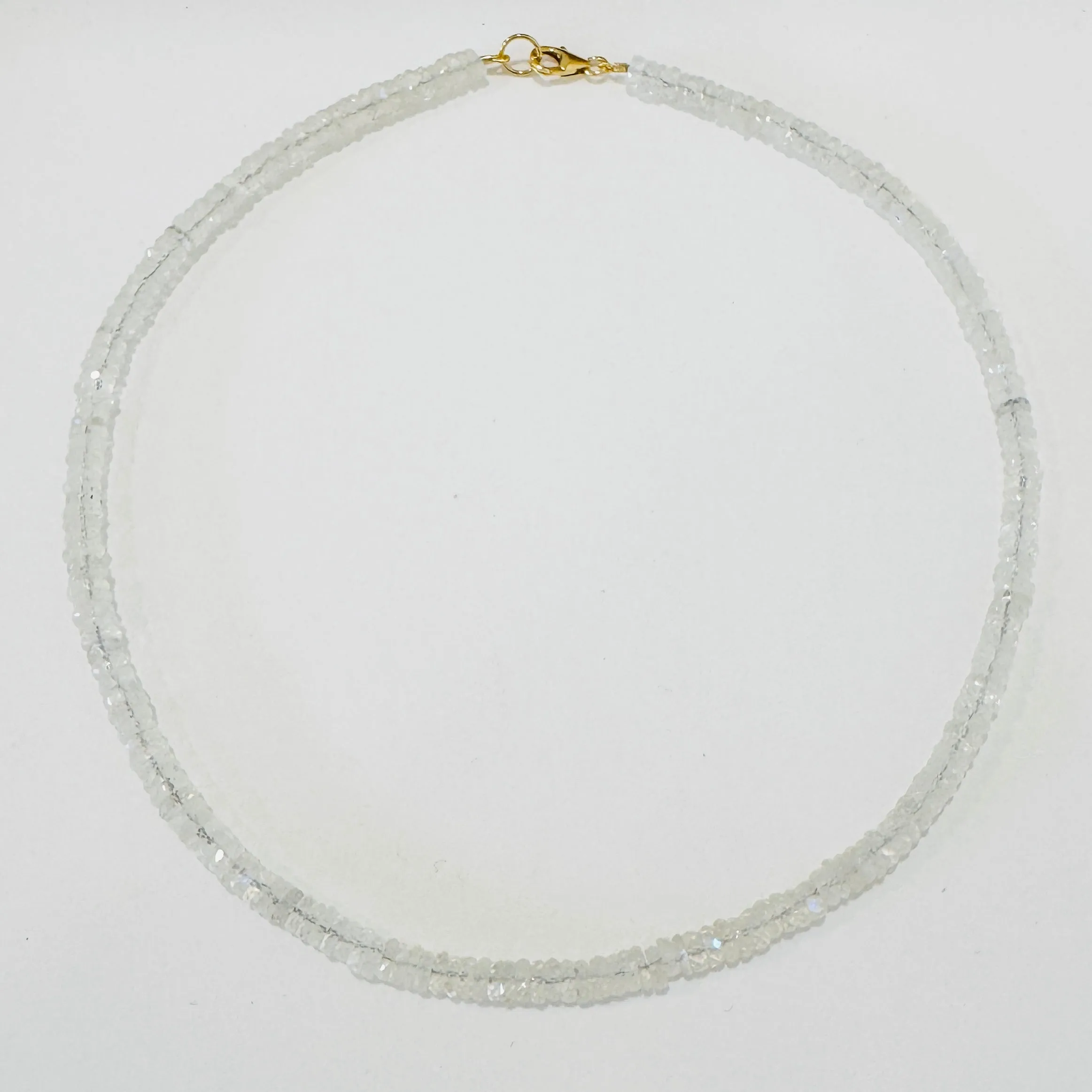 moonstone heishi necklace, 5 mm sold by Theodosia
