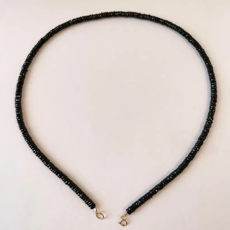 CUSTOMIZABLE black spinel strand made by Theodosia