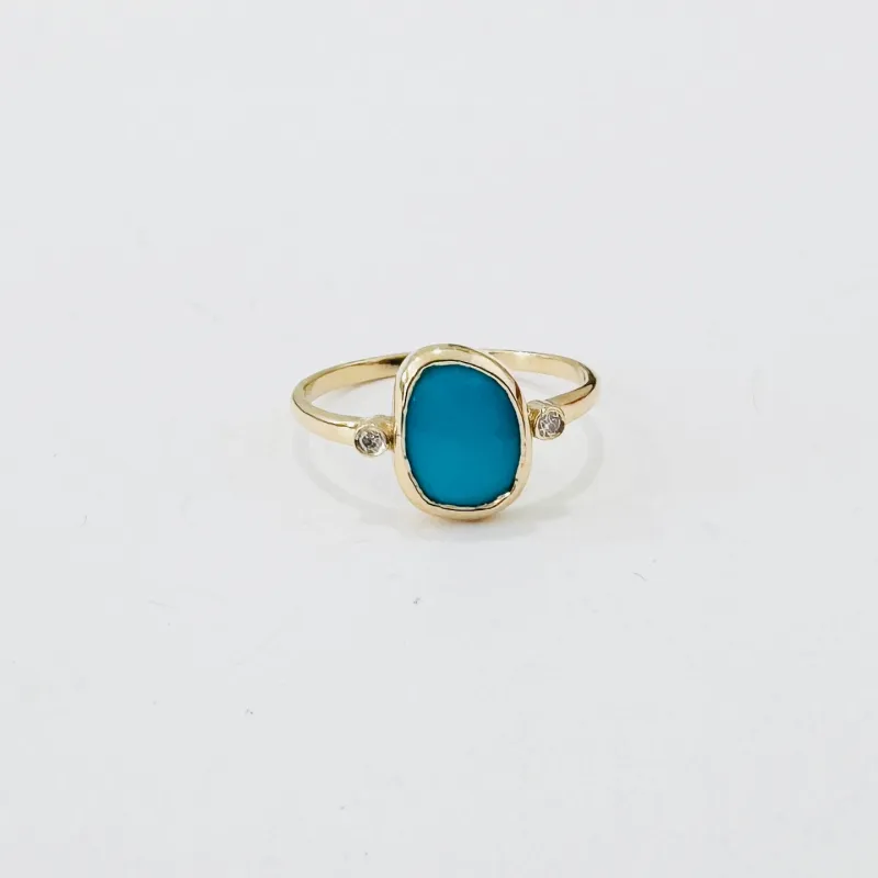turquoise ring made by Theodosia