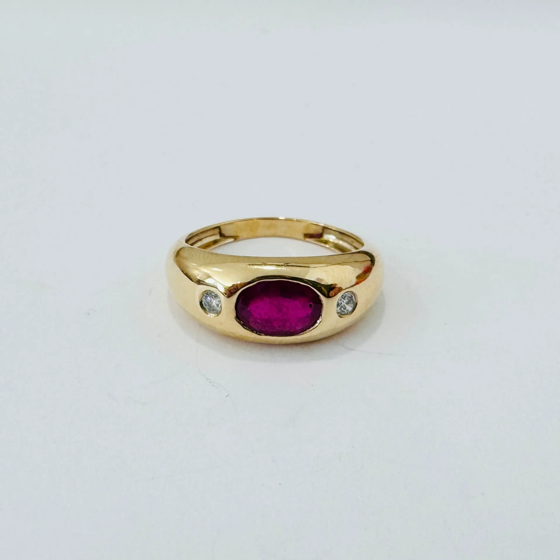ruby diamond dome ring sold by Theodosia