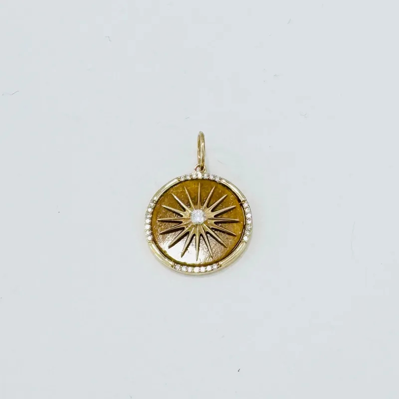 tigers eye starburst pendant made by Theodosia