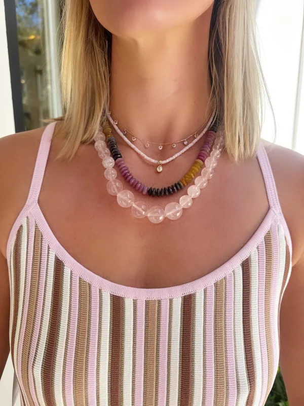 German cut sapphire necklace made by Theodosia