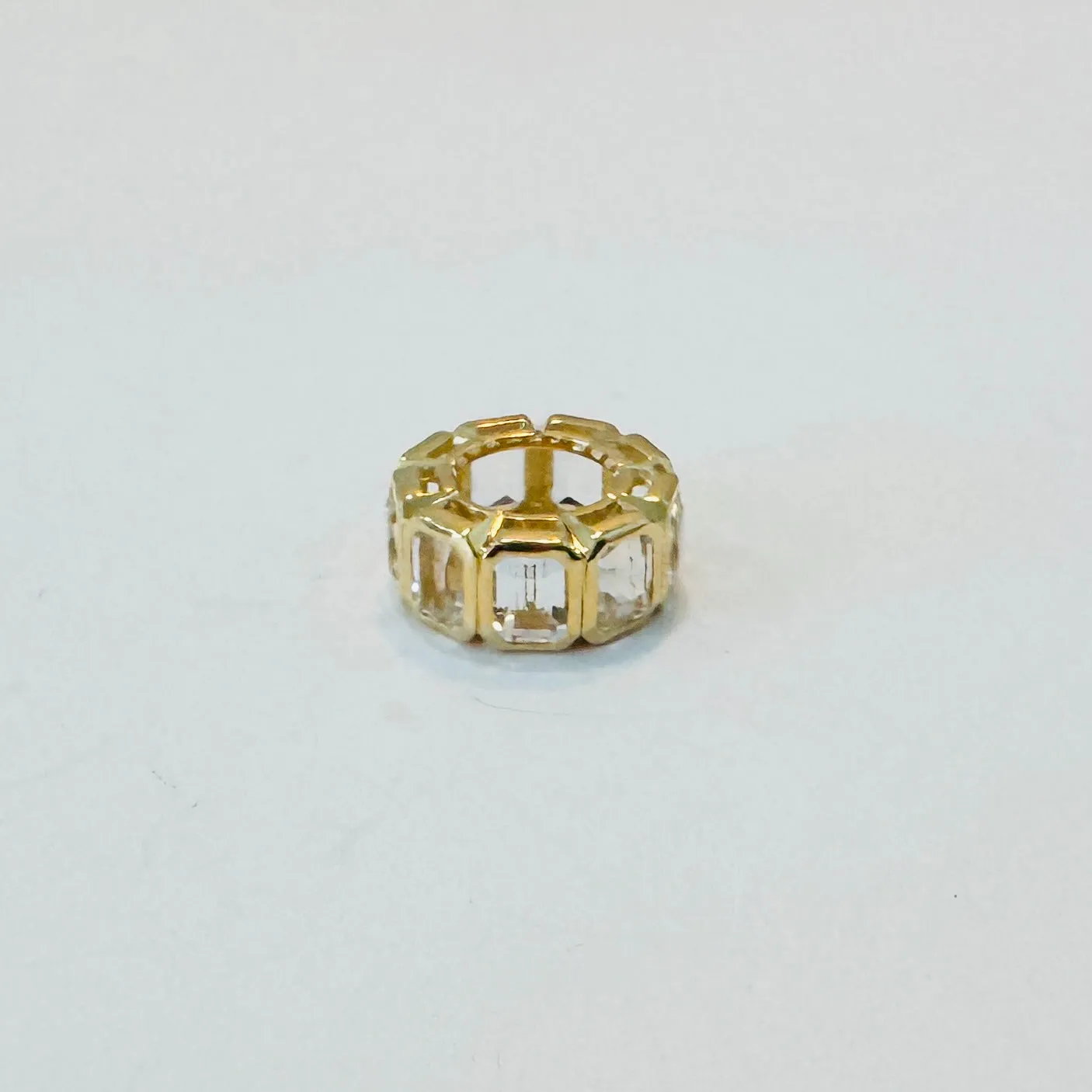 white topaz bead charm sold by Theodosia