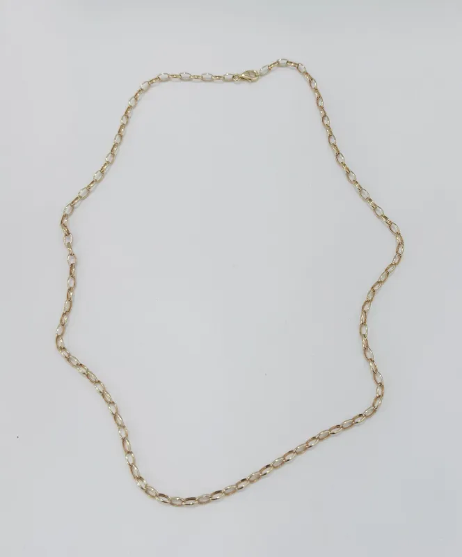 oval rolo chain, 18 inches made by Theodosia