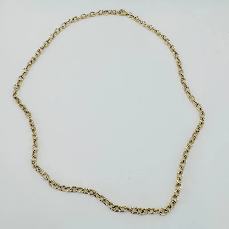 smooth rounded rolo chain made by Theodosia