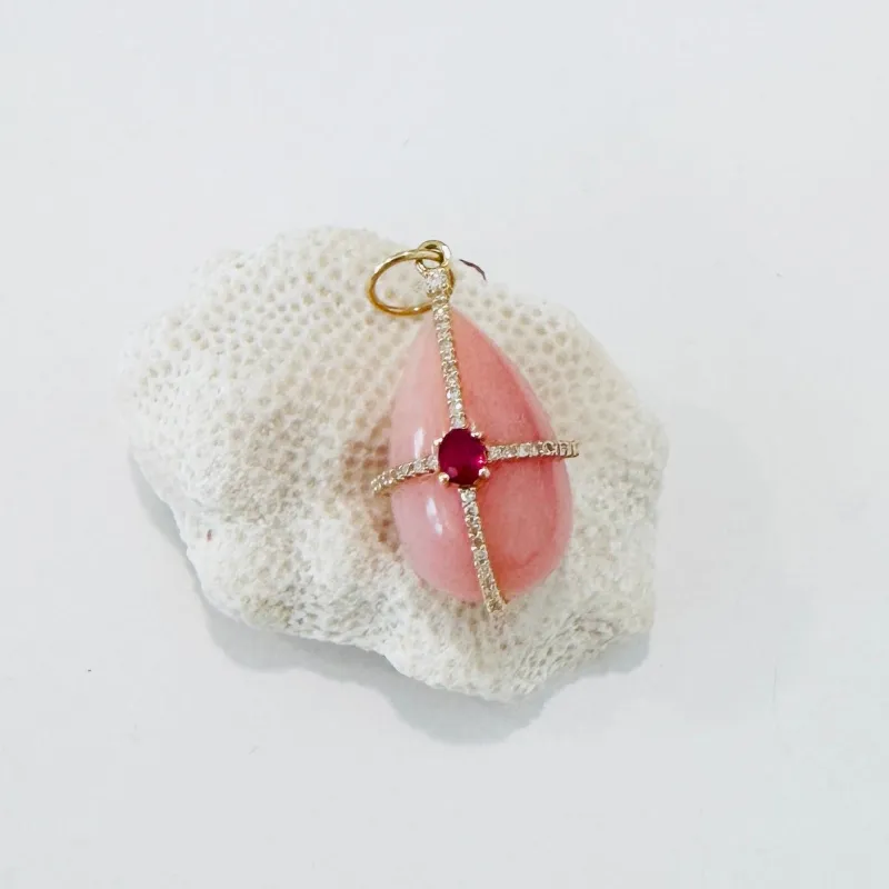 teardrop cage pendant made by Theodosia