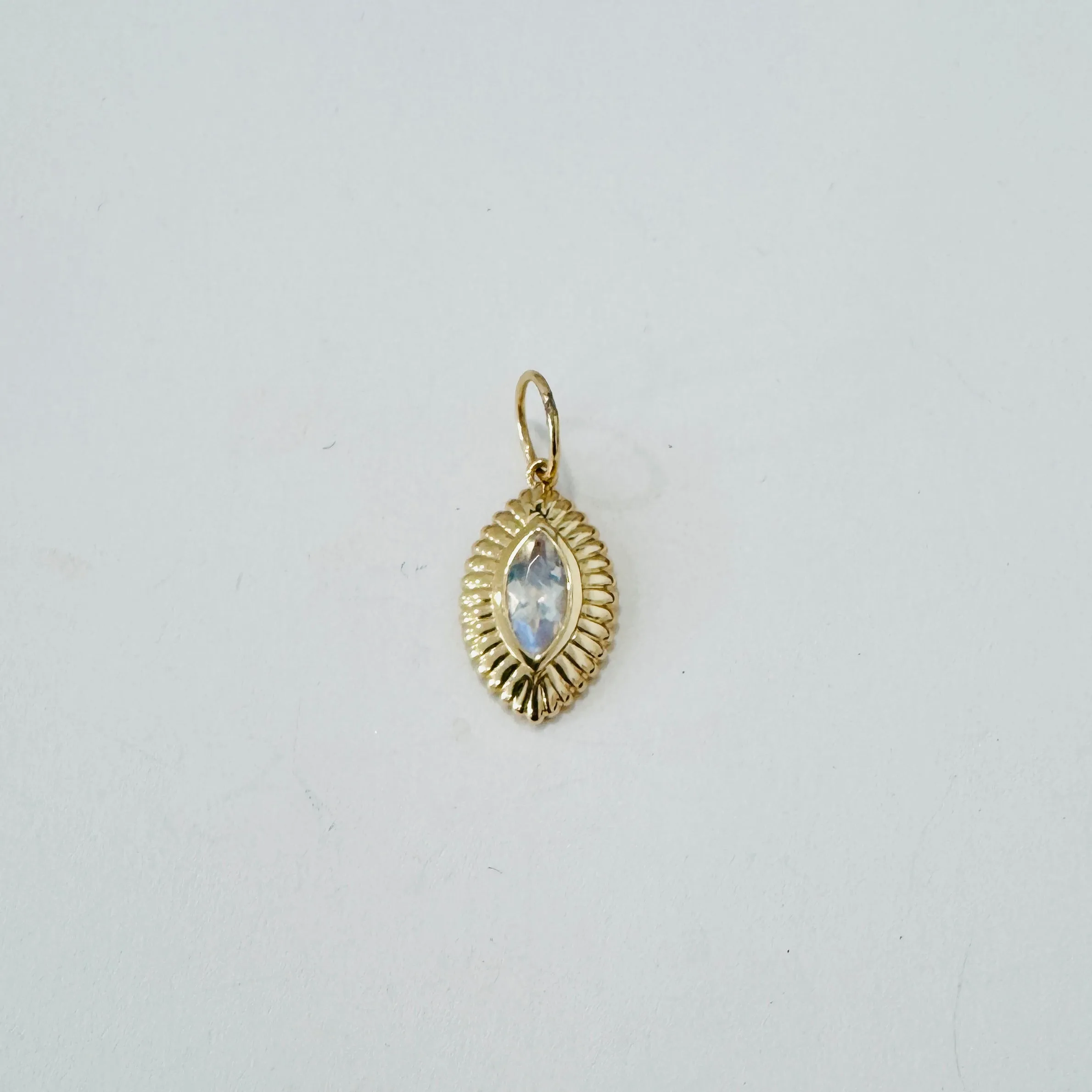 fluted marquise pendant sold by Theodosia