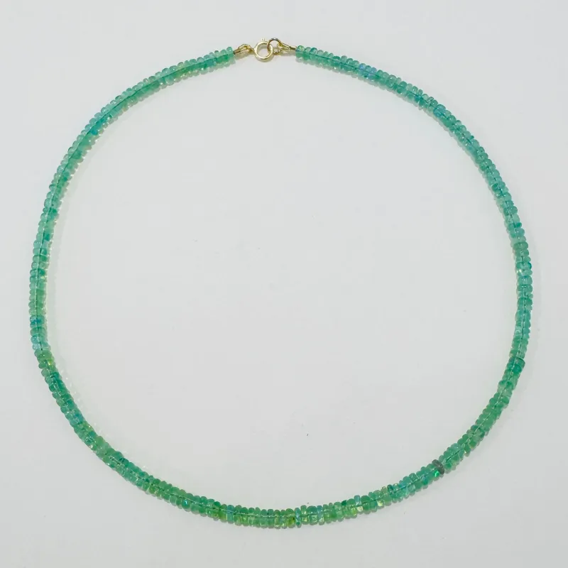 celadon opal candy necklace made by Theodosia