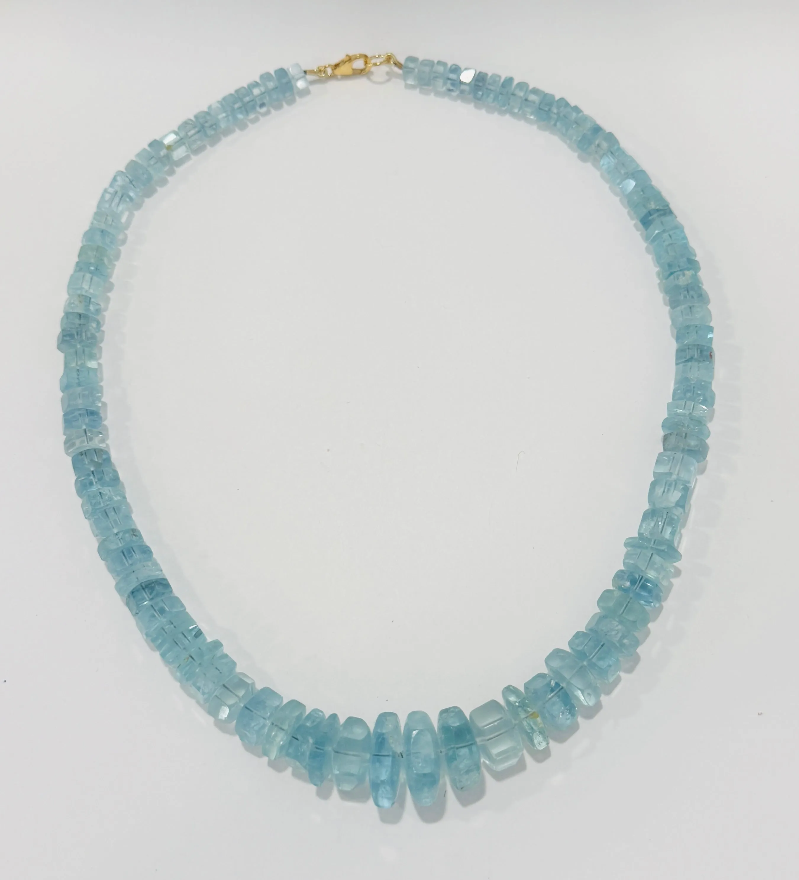 AAA aquamarine statement necklace sold by Theodosia