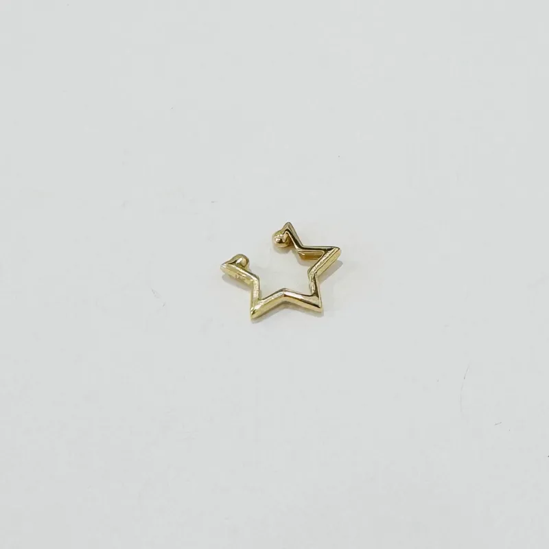 star gold ear cuff made by Theodosia