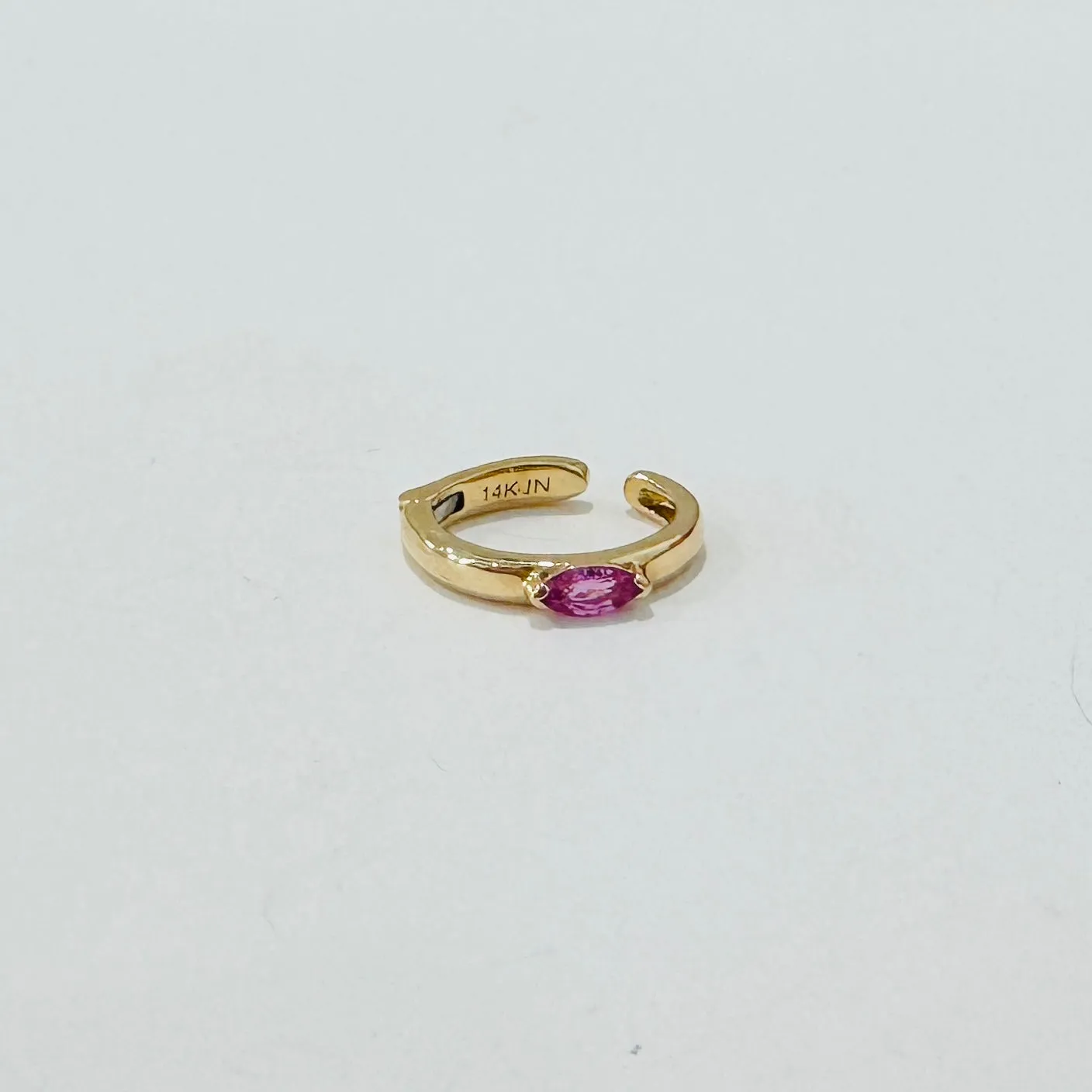 pink sapphire ear cuff sold by Theodosia