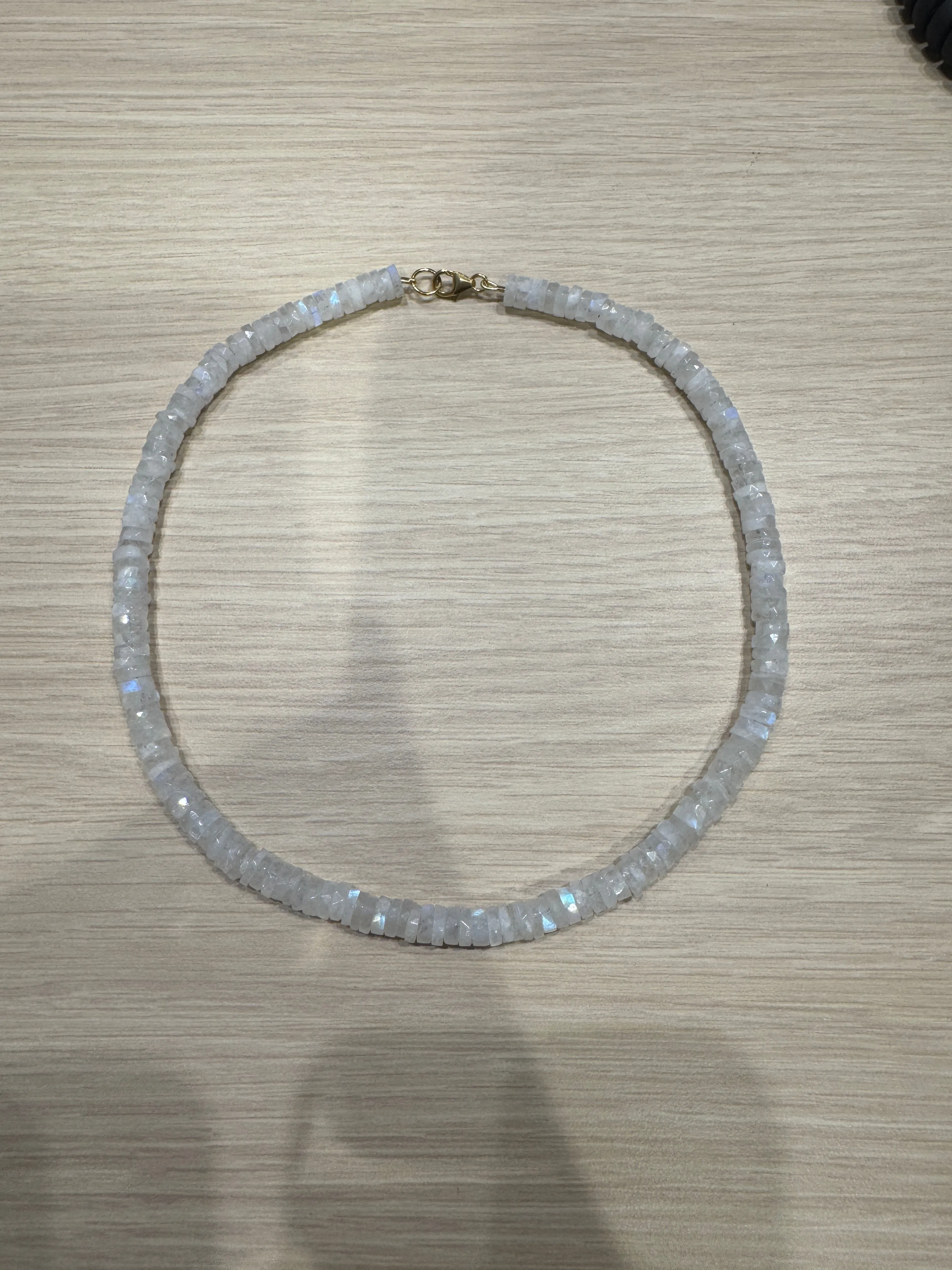 faceted moonstone candy necklace sold by Theodosia
