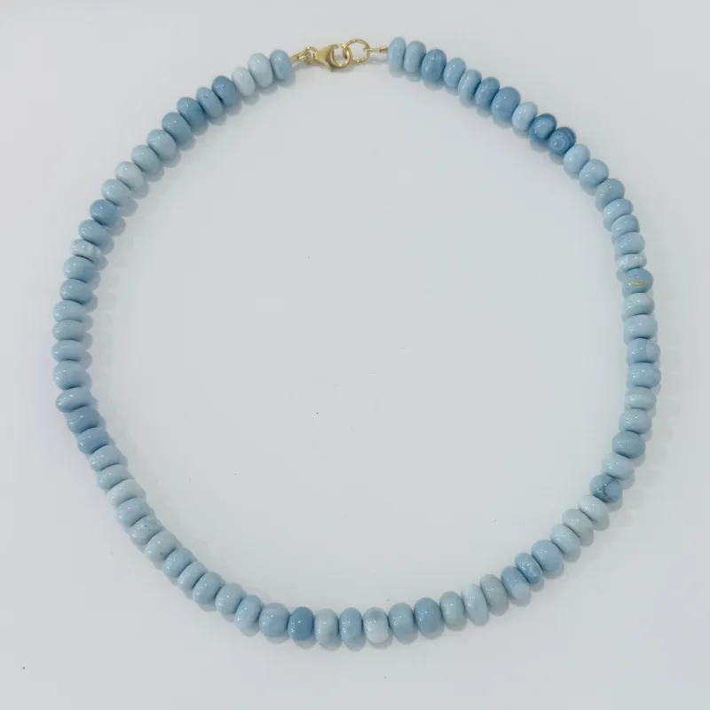 chambray opal candy necklace, 8mm made by Theodosia