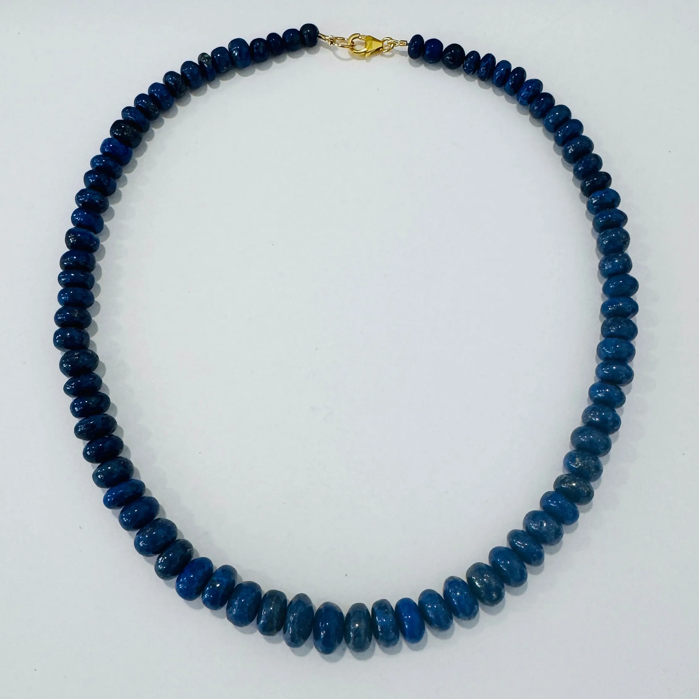 lapis graduated candy necklace sold by Theodosia
