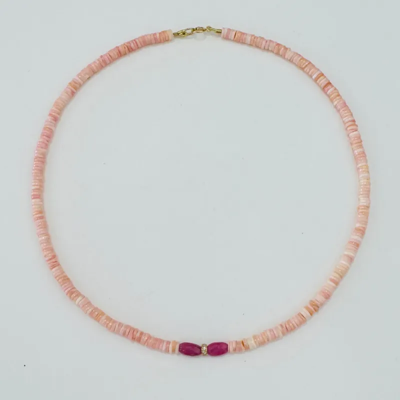 conch pink sapphire made by Theodosia