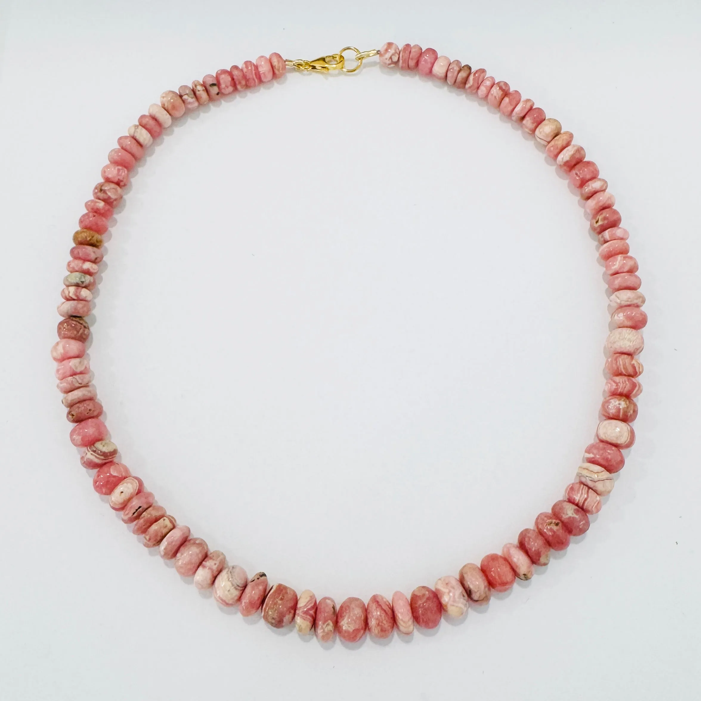 rhodochrosite candy necklace sold by Theodosia