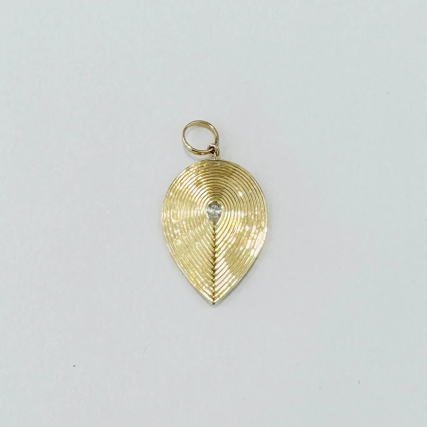 fluted teardrop pendant sold by Theodosia