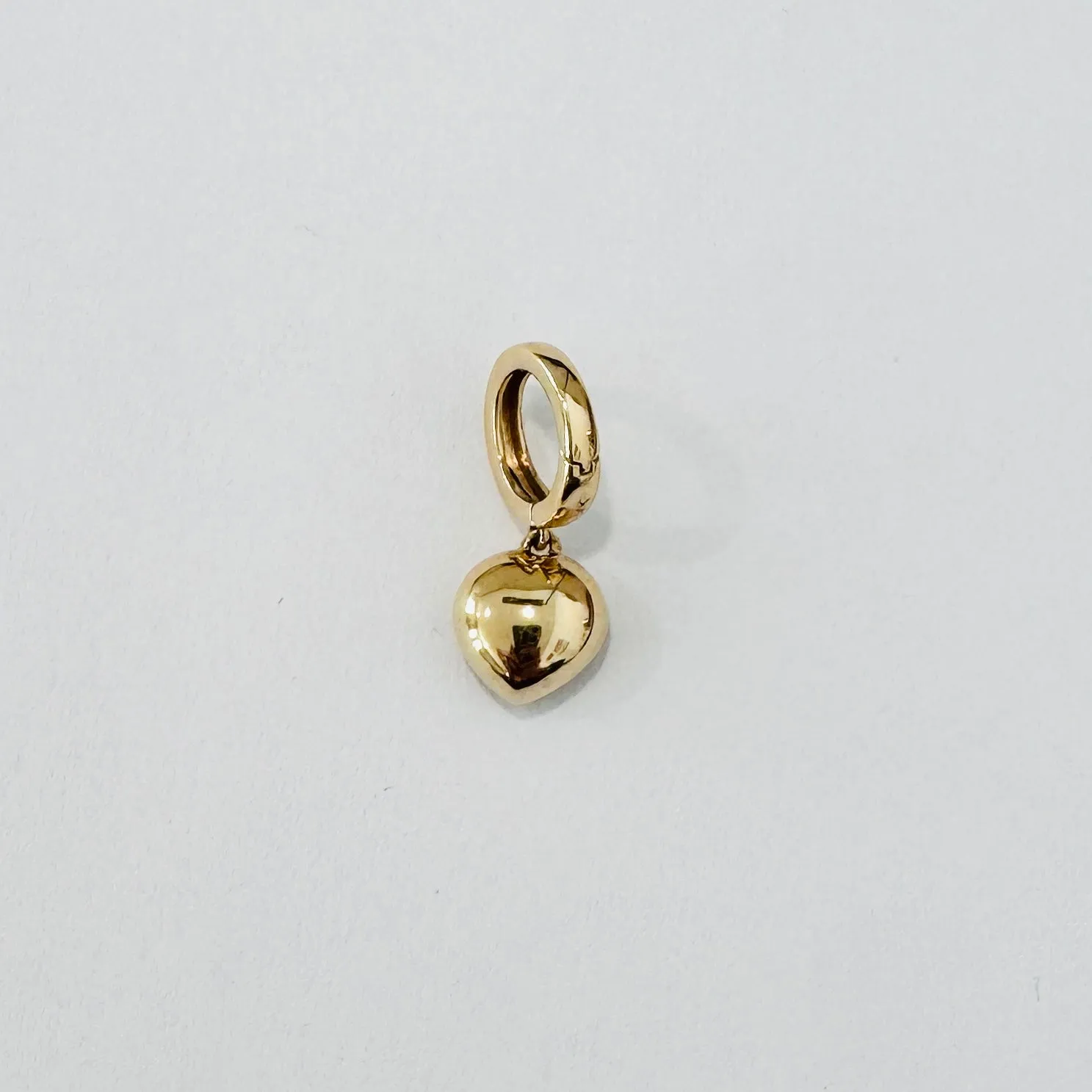 puffy gemstone heart charm, reversible sold by Theodosia product image thumbnail 3