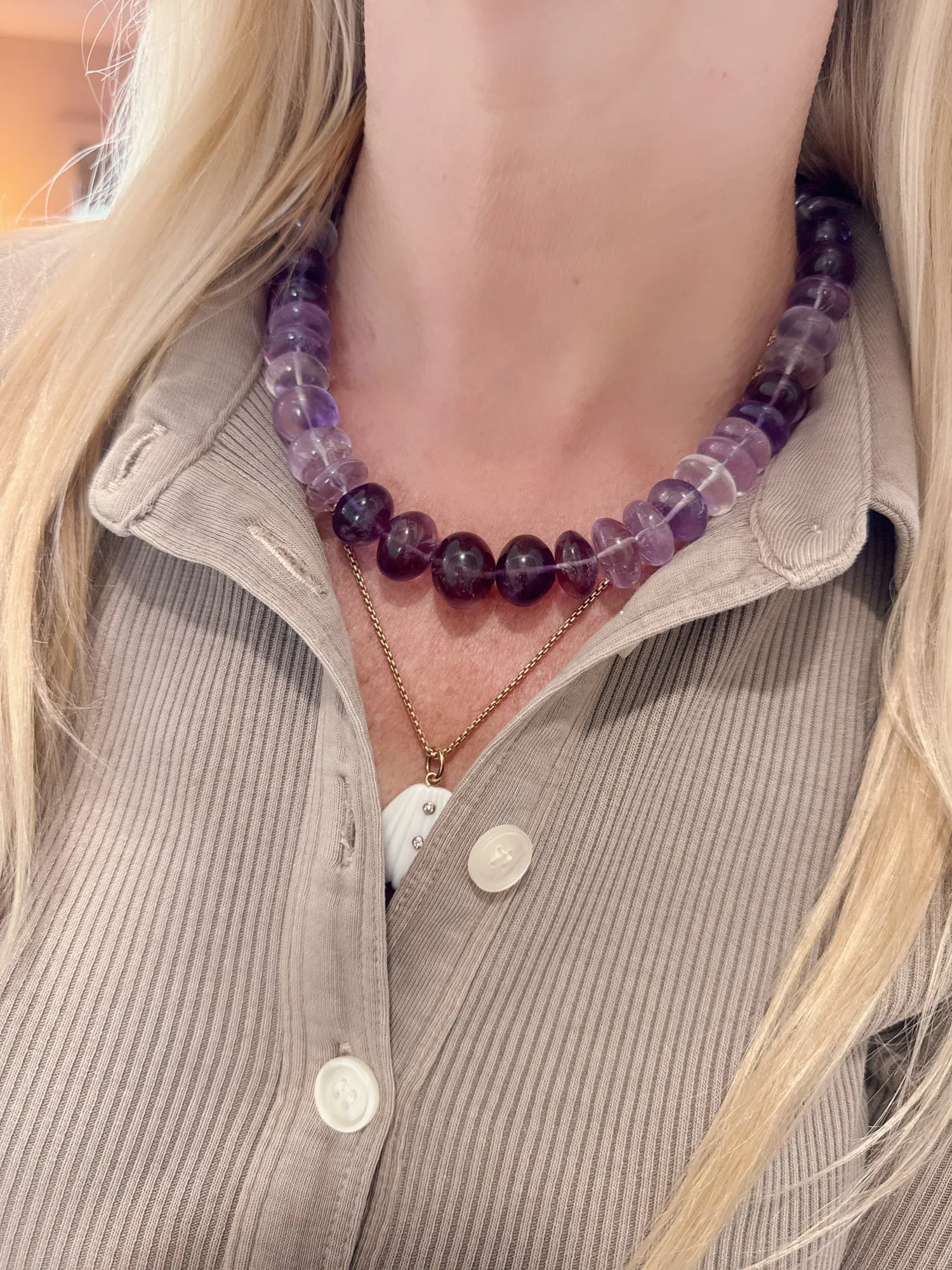 amethyst candy collar sold by Theodosia product image thumbnail 2