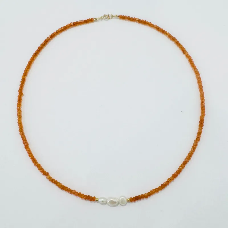 pearl focal delicate necklace made by Theodosia
