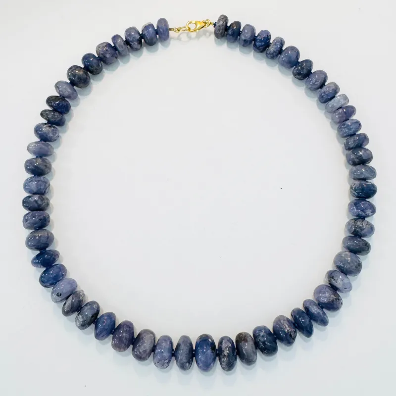 kyanite candy collar made by Theodosia