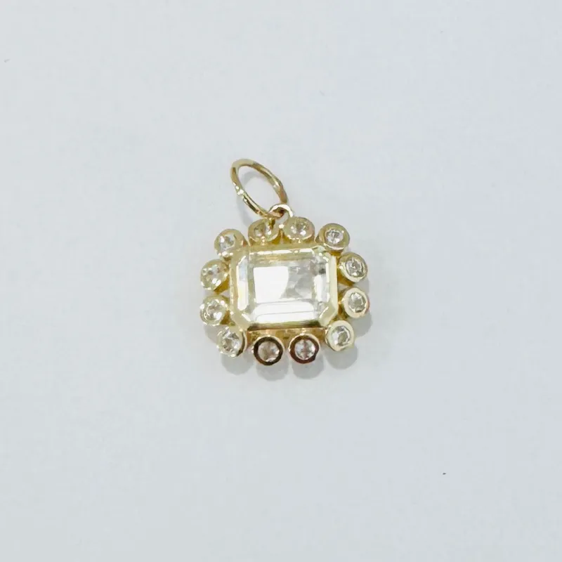 Topaz flower pendant made by Theodosia