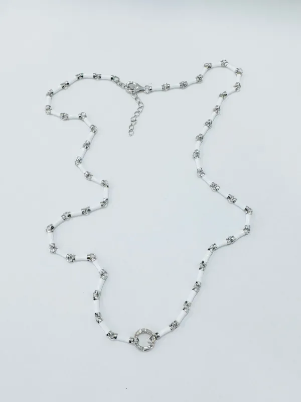 enamel link chain with connector made by Theodosia