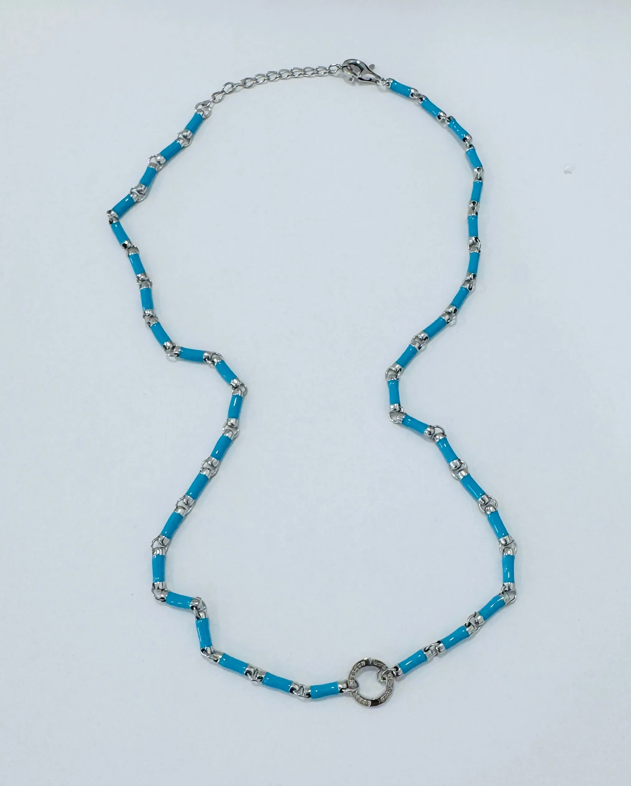 enamel link chain with connector sold by Theodosia product image thumbnail 2
