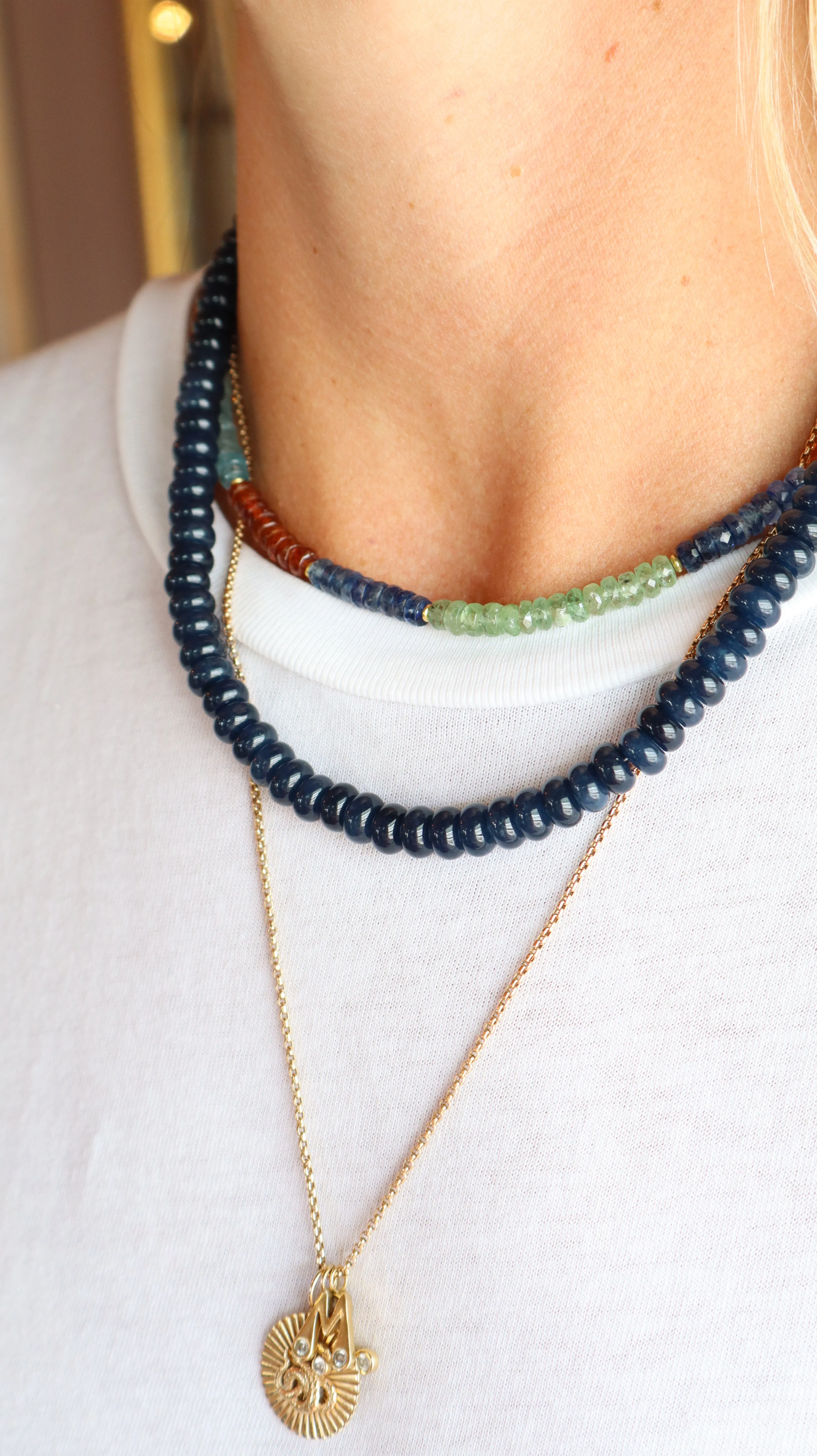 midnight angelite candy necklace sold by Theodosia product image thumbnail 2