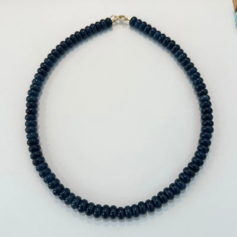 midnight angelite candy necklace made by Theodosia