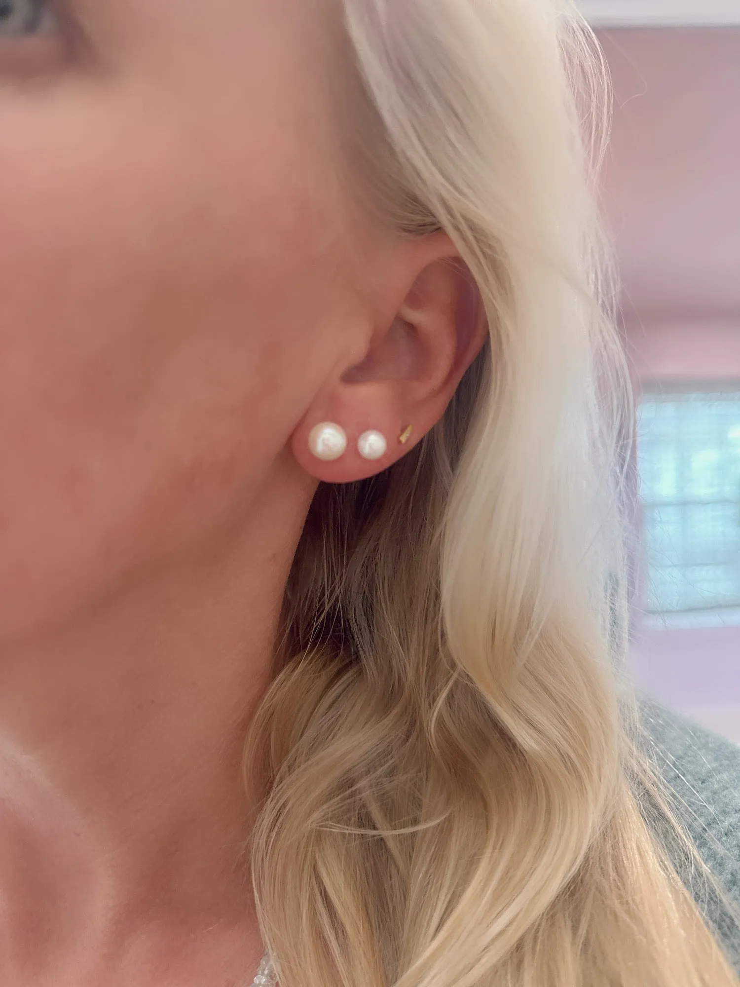 cultured pearl studs sold by Theodosia product image thumbnail 2