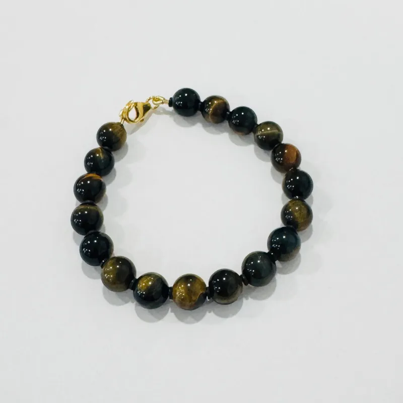 Tigers eye beaded bracelet made by Theodosia