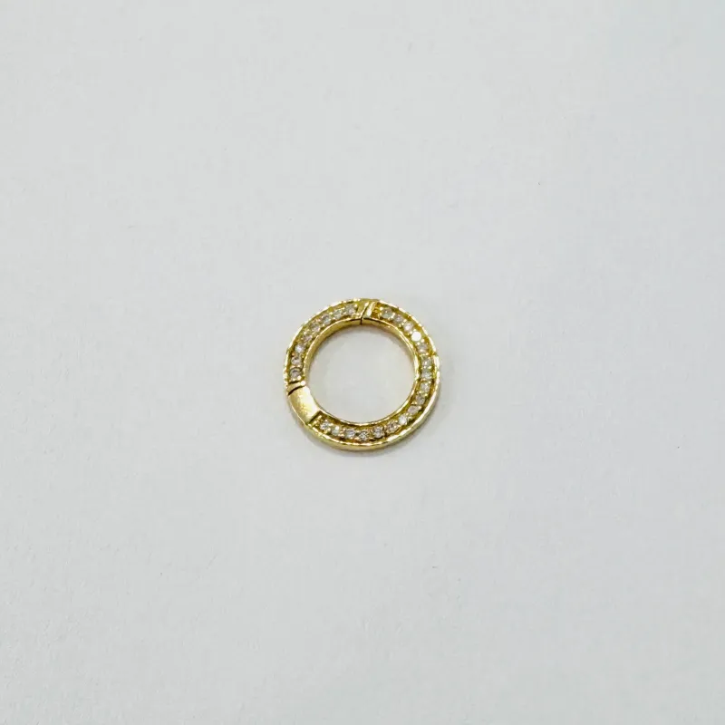 double sided pave diamond connector, 10 mm made by Theodosia