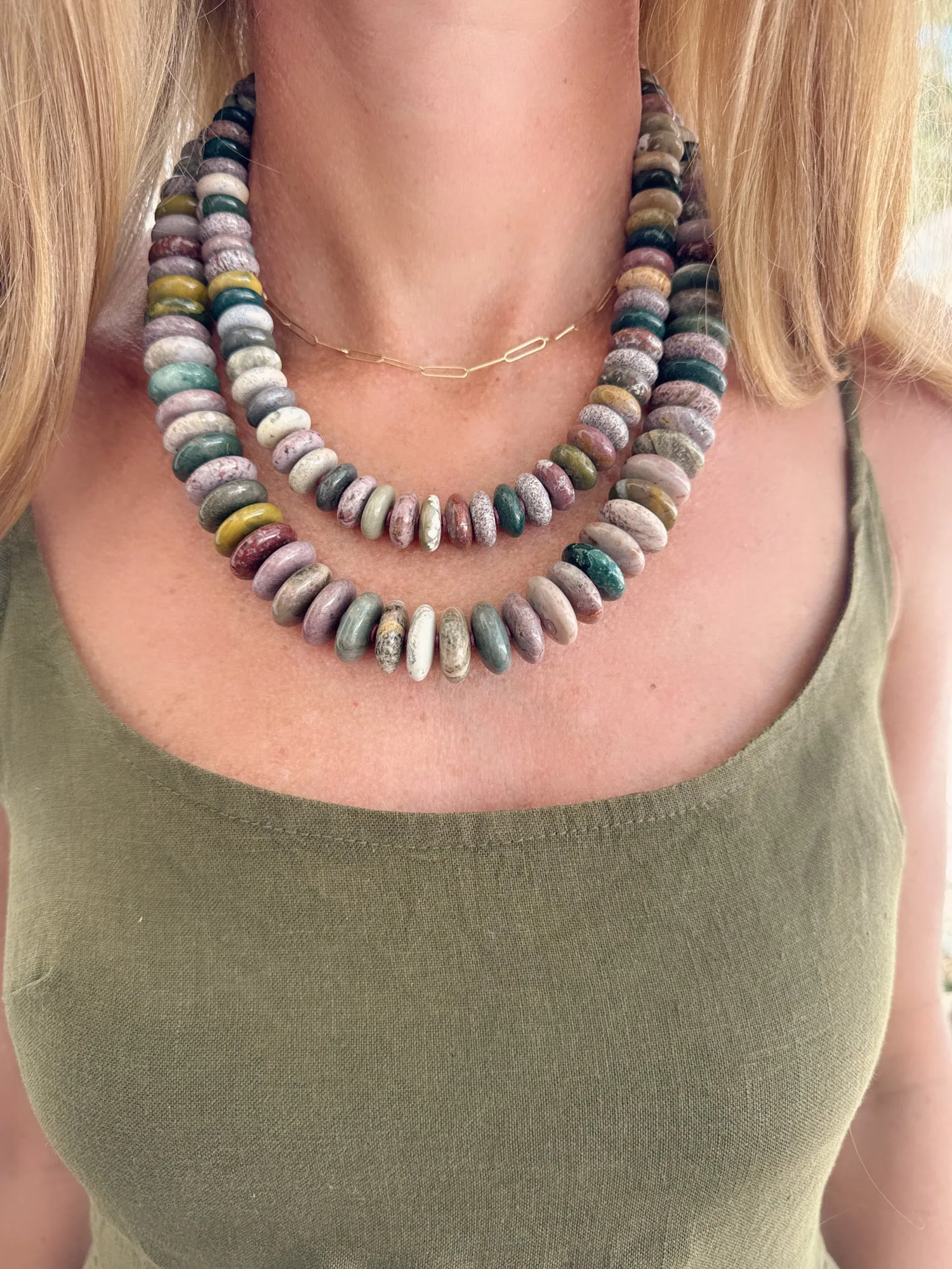 ocean jasper collar sold by Theodosia product image thumbnail 3