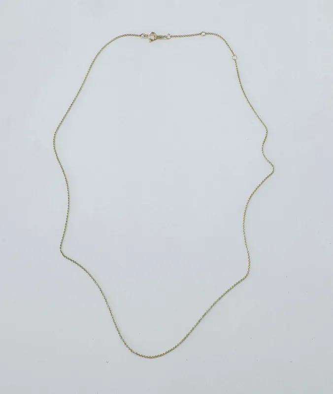 adjustable micro rolo chain, 16 to 18 inches made by Theodosia