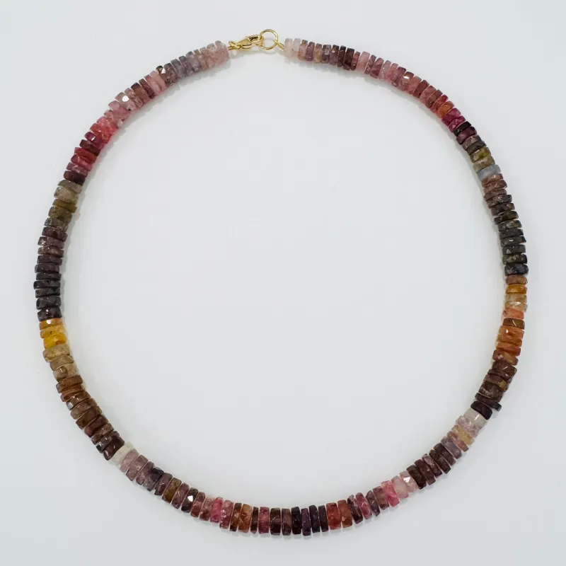 spinel necklace with spacers made by Theodosia