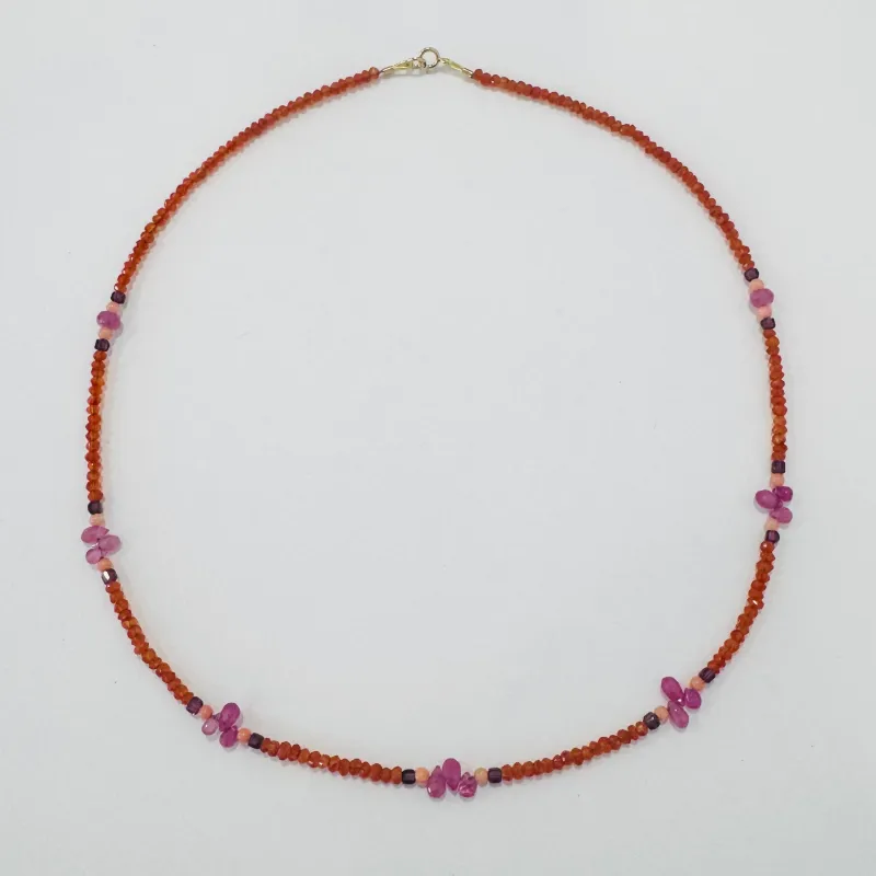 delicate briolette station necklace made by Theodosia