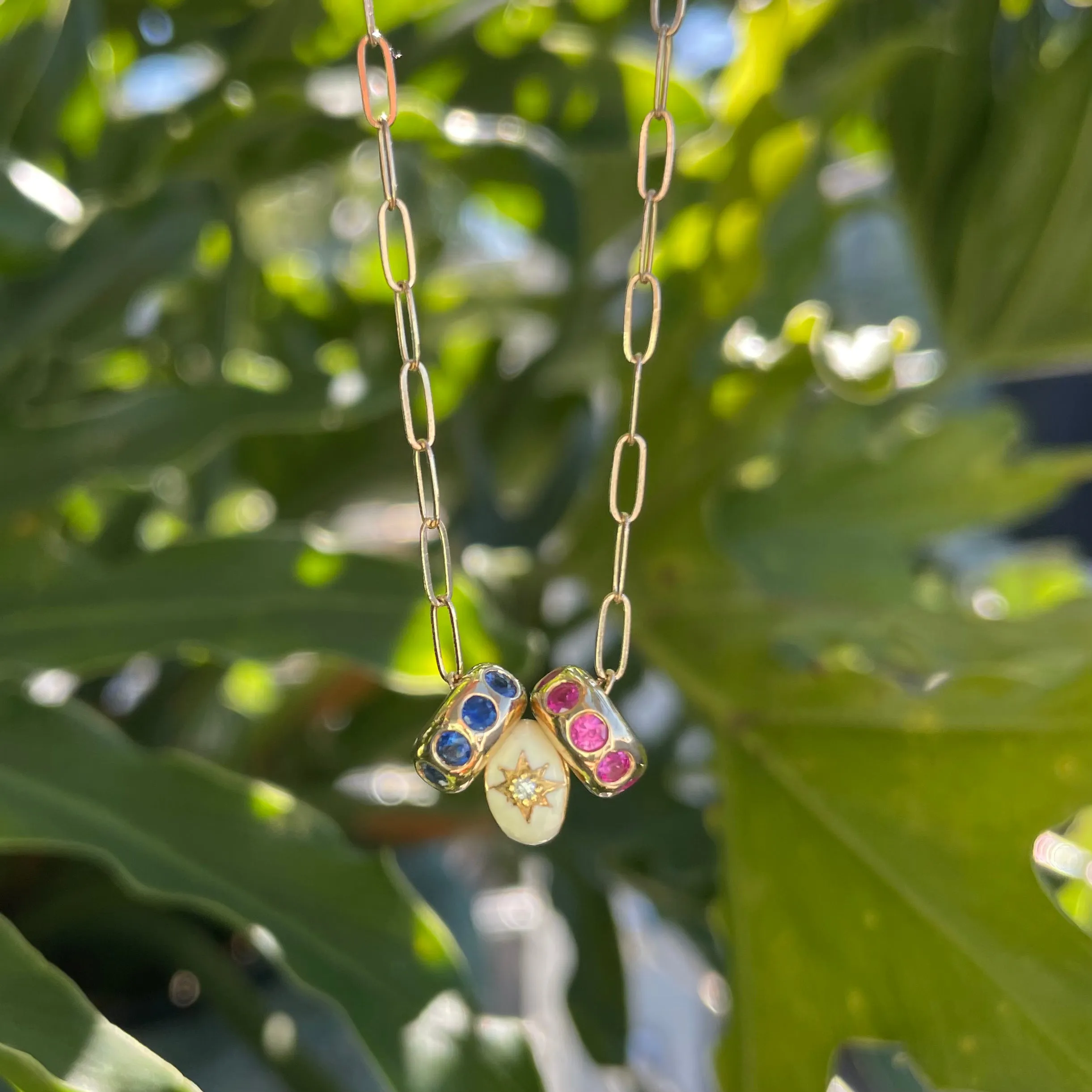 enamel bead charm, 7mm sold by Theodosia product image thumbnail 2