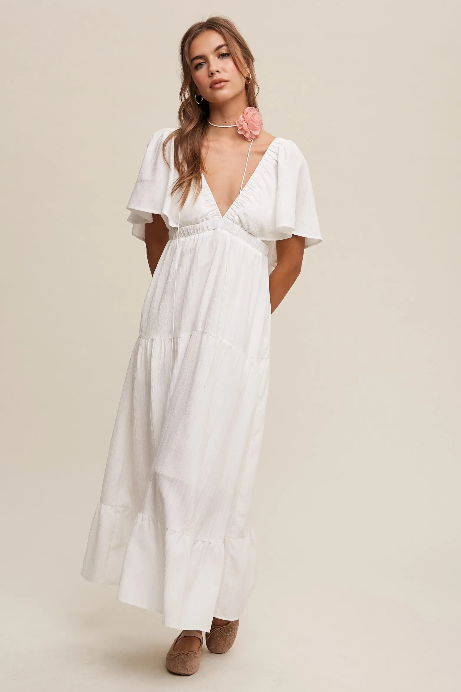 The Tallulah Tiered Maxi Dress sold by Thread & Seed
