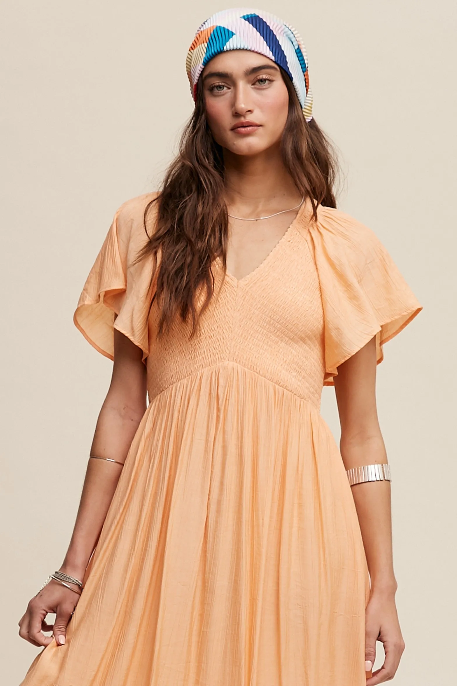 The Maisie Smocked Midi Dress sold by Thread & Seed product image thumbnail 3