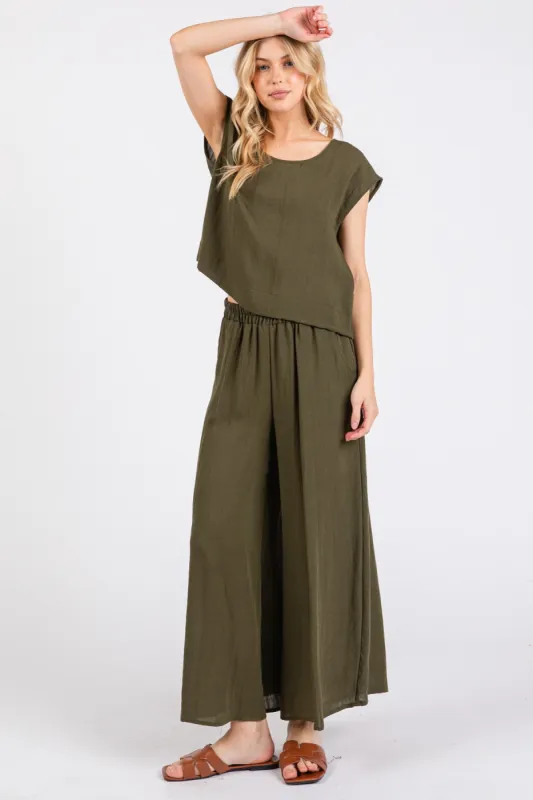 The Anika Woven Top + Pant Set - Sold Separately sold by Thread & Seed