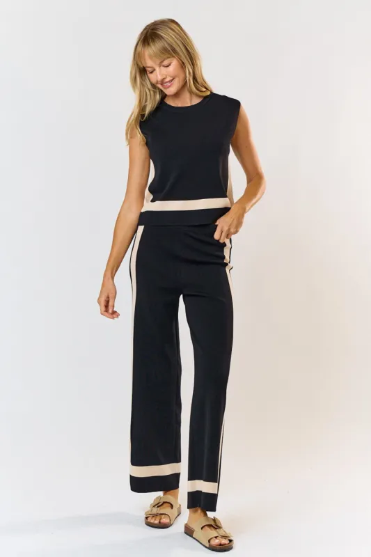 The Ivana Black Sweater Top + Pant Set - Sold Separately sold by Thread & Seed