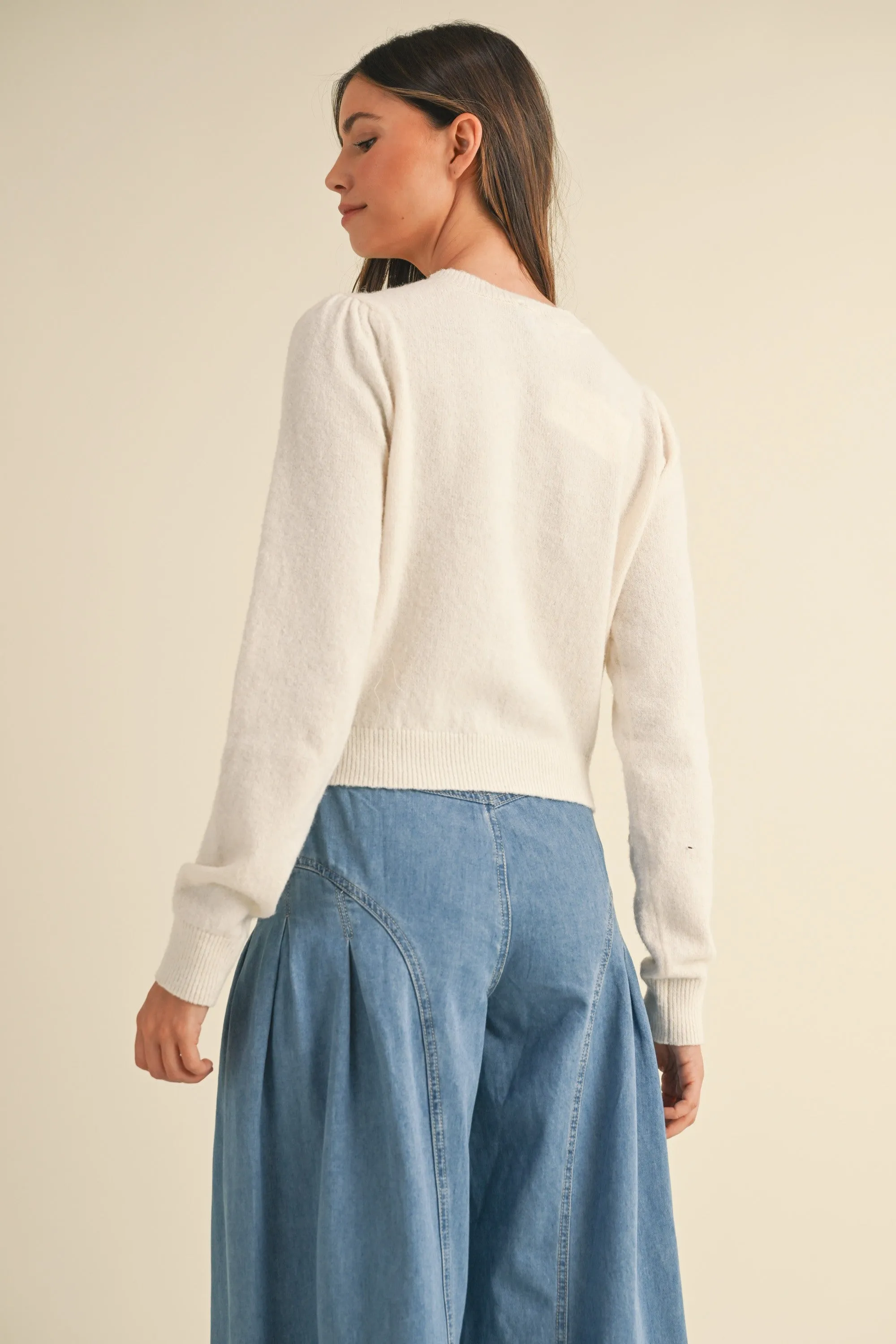 The Maribel Floral Sweater Top sold by Thread & Seed product image thumbnail 3