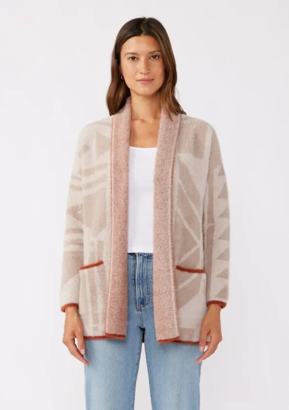The Kiyah Shawl Collar Cardigan sold by Thread & Seed