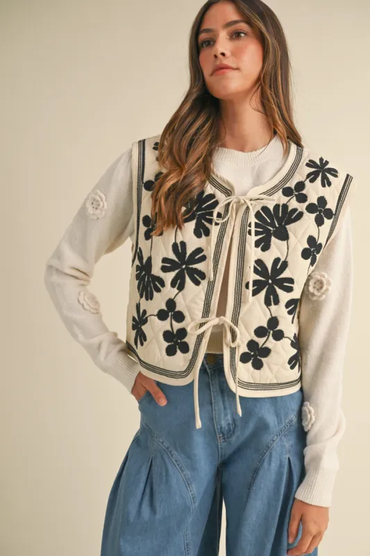 The Val Floral Vest sold by Thread & Seed