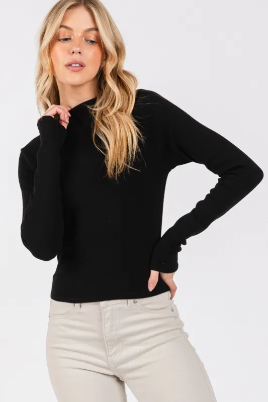 The Gaia Ribbed Long Sleeve Top sold by Thread & Seed