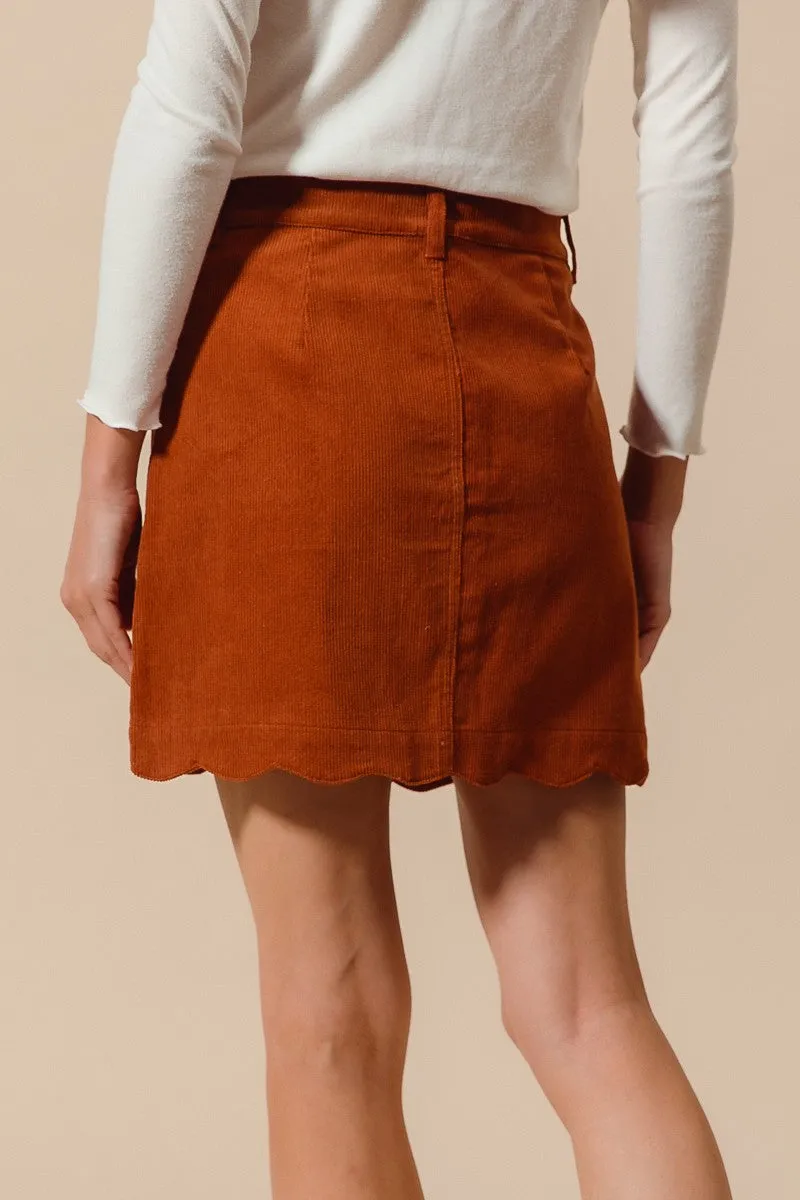 The Harper Corduroy Mini Skirt sold by Thread & Seed product image thumbnail 4