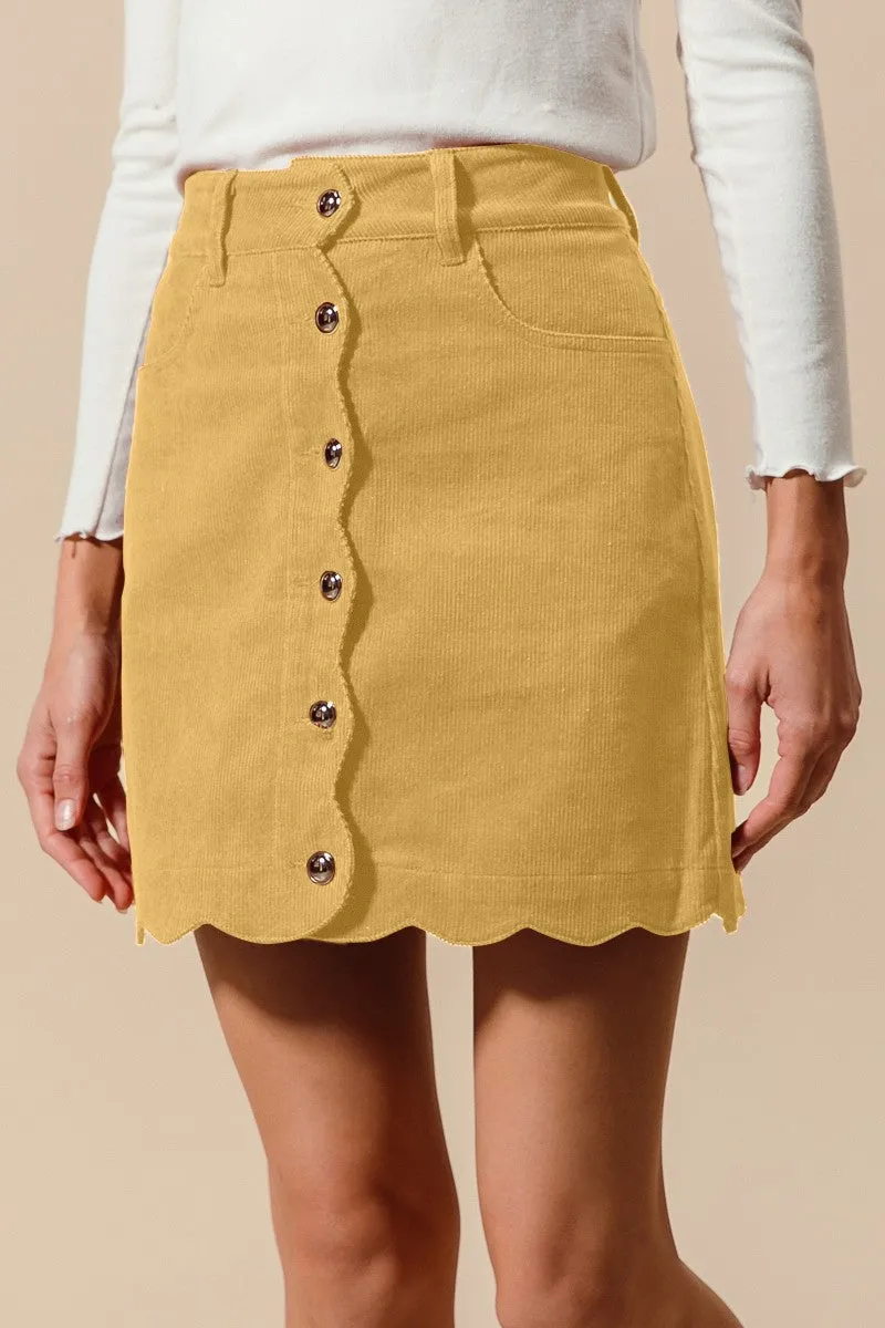 The Harper Corduroy Mini Skirt sold by Thread & Seed product image thumbnail 2