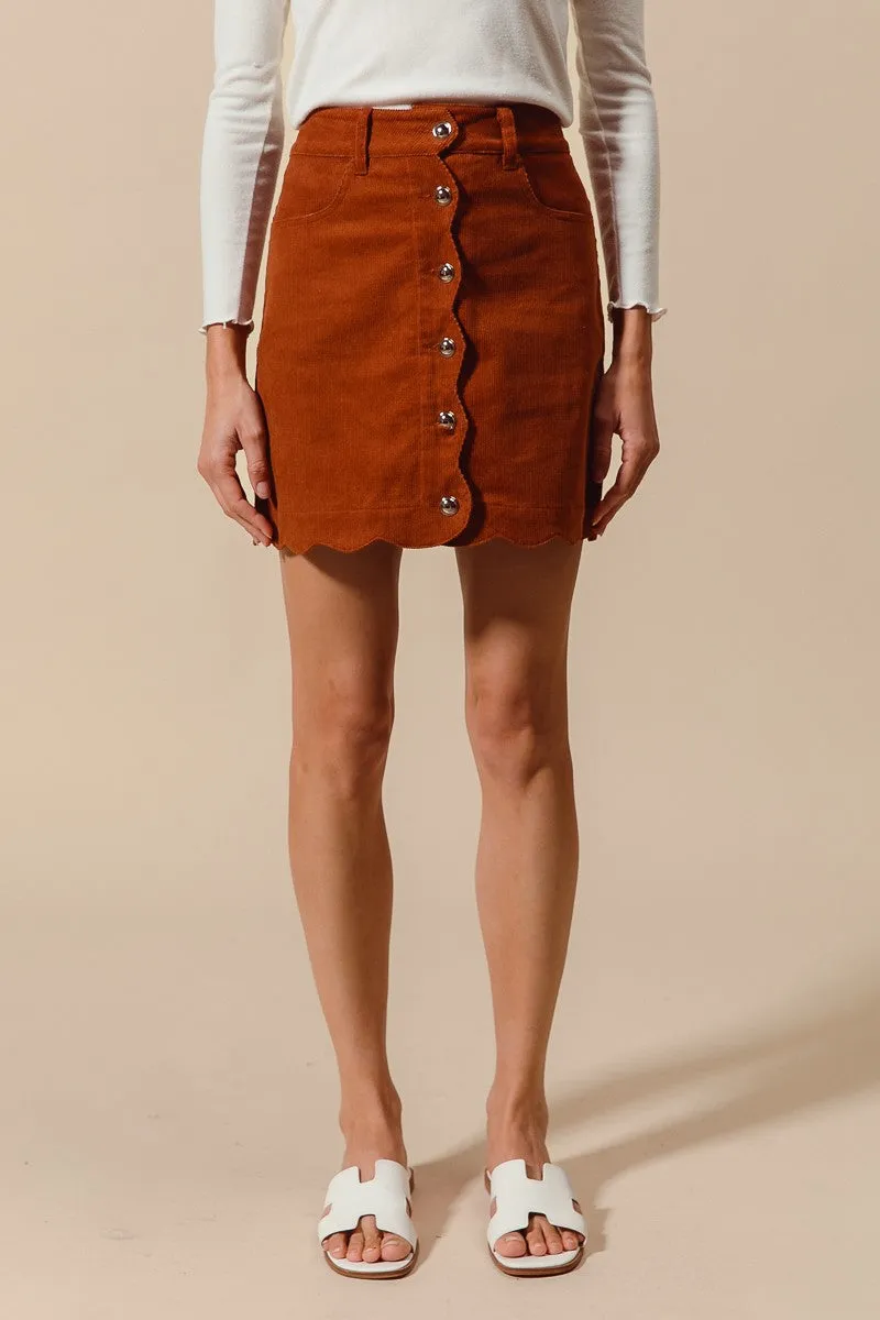 The Harper Corduroy Mini Skirt sold by Thread & Seed product image thumbnail 5