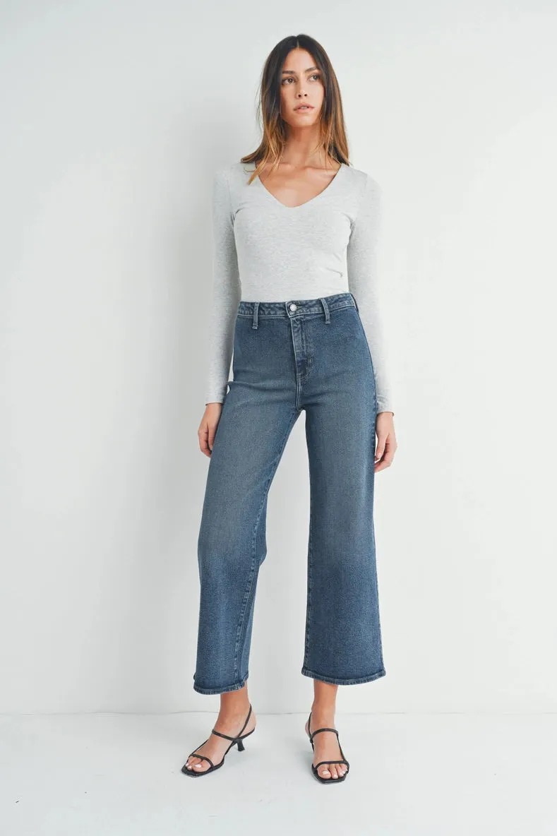 The Jordy Dark Denim Wide Leg Jeans sold by Thread & Seed product image thumbnail 3